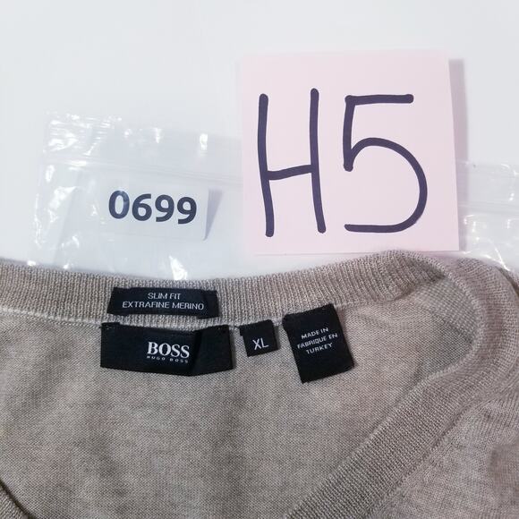 Boss Hugo Boss Slim Fit Extra Fine Merino Pullover Sweater - Picture 15 of 15